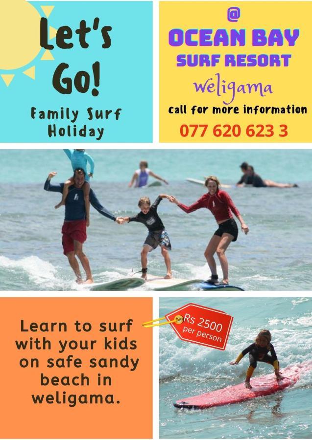 Ocean Bay Surf Resort Weligama Bagian luar foto